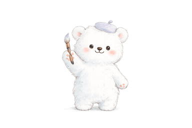 Fairy Tale Art bear mascot